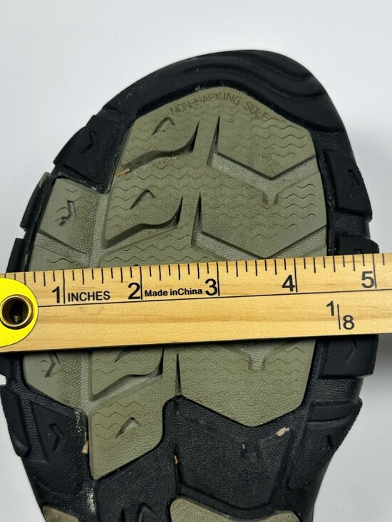 Keen Men\'s Newport Leather Sandal Waterproof Closed-Toe Size 13 Gray Olive Green main image 14